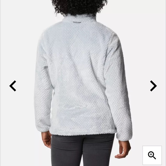 Columbia Women’s Full Zip Fleece Jacket Shacket Ice Blue Gray Outdoor Pockets XL - Picture 12 of 12